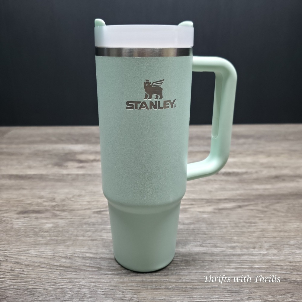 Stanley Quencher H2.0 FlowState 30oz Tumbler Mint Green Stainless Steel with Lid - Picture 1 of 16